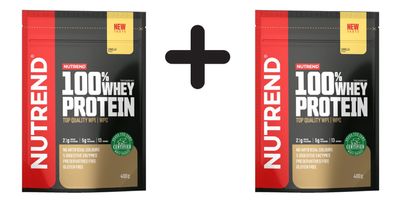 2 x Nutrend 100% Whey Protein, Vanilla - 400g