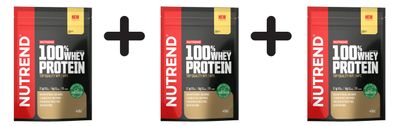 3 x Nutrend 100% Whey Protein, Vanilla - 400g