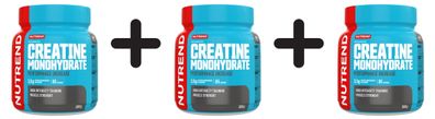 3 x Nutrend Creatine Monohydrate - 300g