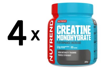 4 x Nutrend Creatine Monohydrate - 300g