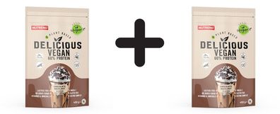 2 x Nutrend Delicious Vegan, Chocolate Hazelnut - 450g