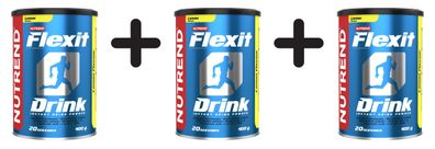 3 x Nutrend Flexit Drink, Lemon - 400g