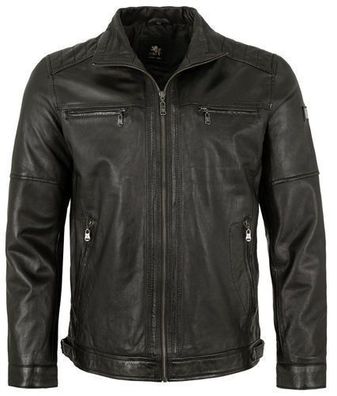 OTTO KERN- Herren Lederjacke Lammnappa schwarz
