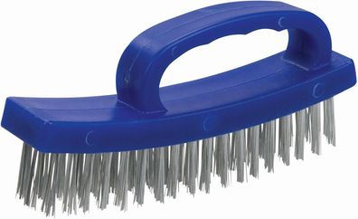 Silverline Maschinenbau-Werkzeug Drahtbürste mit D-Griff 4-reihig