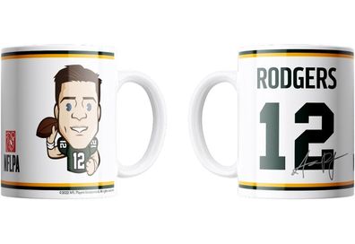 Green Bay Packers Aaron Rodgers Emoji Jumbo-Tasse 440 ml American Football NFL