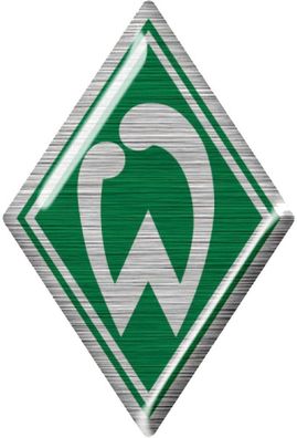 SV Werder Bremen Sticker Raute 3D Fussball
