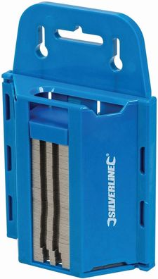 Silverline Trennwerkzeug Trapezklingen für Teppichmesser, 0,6 mm 100er-Pckg