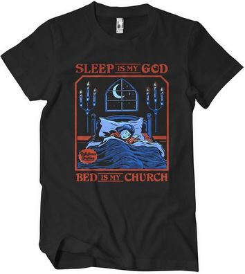Steven Rhodes Sleep Is My God Bed Is My Church T-Shirt