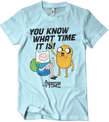 It'S Adventure Time T-Shirt SkyBlue