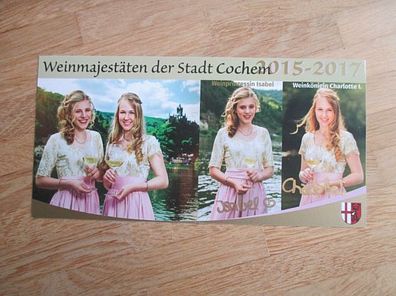 Weinkönigin Cochem 2015-2017 Charlotte I. & Weinprinzessin Isabel - hands Autogramme!