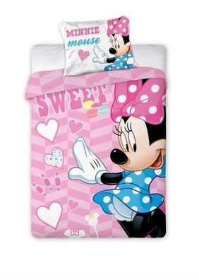 Disney Minnie Mouse Baby Bettwäsche 40 x 60 cm + 100 x 135 cm