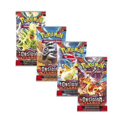 Pokemon Obsidian Flames englisch 4 Booster (= 40 Karten) (CM01102510)