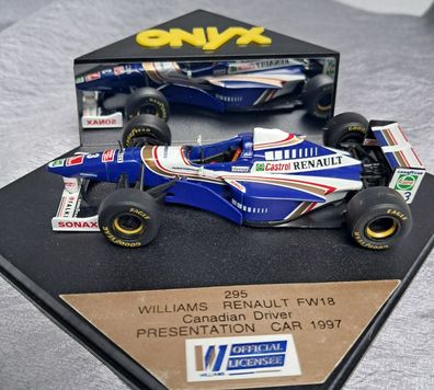 Williams Renault FW 18 Presentation Car 1997 Canadian Driver , Onyx