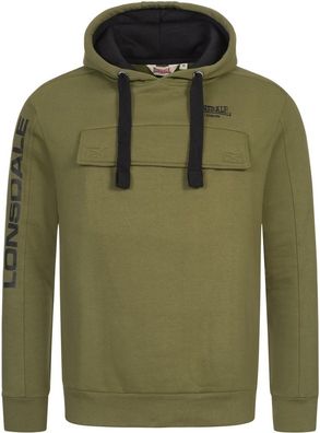 Lonsdale Hoodie Rushen Kapuzensweatshirt normale Passform