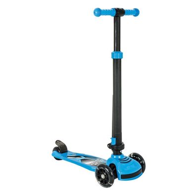 Kinderroller mit 3 Rädern, Scooter für Kinder höhenverstellbar, Cityroller blau : bla