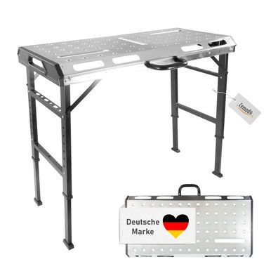 Schweißtisch klappbar, Werkbank höhenverstellbar aus Stahl, Multifunktionstisch bis 4