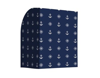 Schutzhülle für Strandkorb, Schutzhaube, Abdeckung Maritim