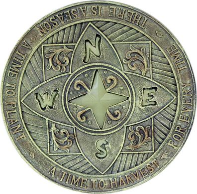 Trittstein, leuchtet im Dunkeln, Polyresin, Himmelsrichtung : Himmelsrichtung