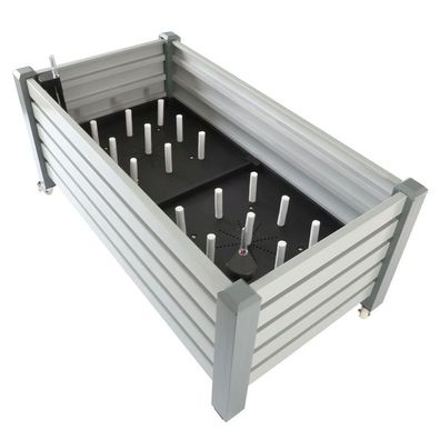 Hochbeet Undine mit integrierter Bewässerung, rollbares Kräuterbeet aus Aluminium