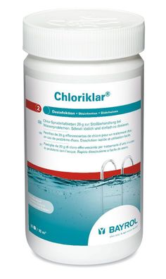 Bayrol Chloriklar 20g, Chlortablette zur Stoßbehandlung