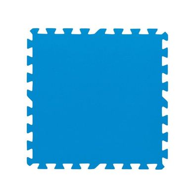 Pool-Bodenschutzfliesen Set 9 Stück, 50 x 50 cm, blau : blau
