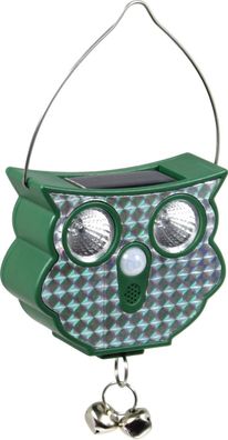 Solar-Ultraschall-Tierschreck Eule, Tierabwehr, Tiervertreiber : 1 Stück