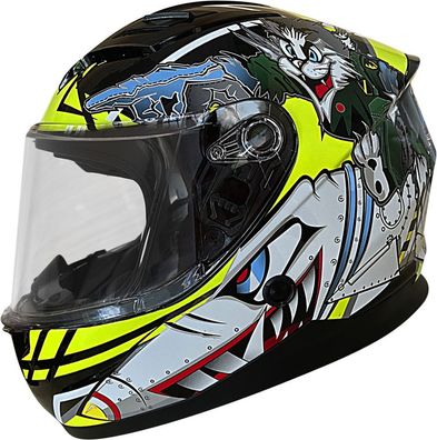 Rocc Kinder RO 444319 42 Jr Integralhelm Schwarz