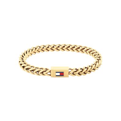 Tommy Hilfiger Herren Armband 2790648 Edelstahl, Gold plattiert
