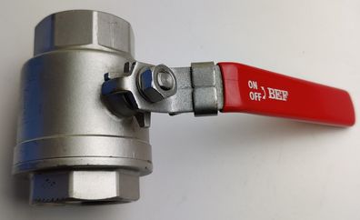 BEF Muffen Kugelhahn 2" IG x IG DN50 Edelstahl 316