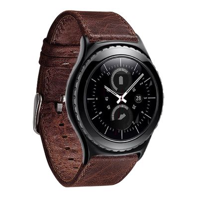 Ersatzarmband 22mm Kunstleder für Motorola Moto 360 2nd Gen 46mm Uhrenarmband