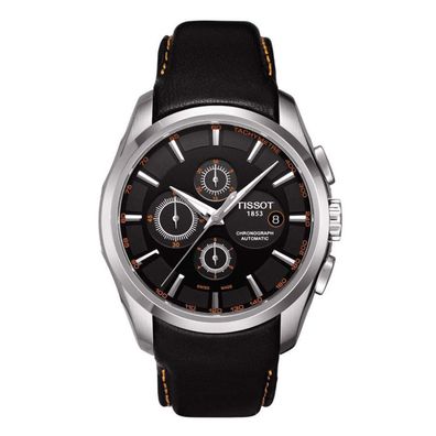 Armbanduhr Ersatzband 24mm Leder passend für Tissot T035627 T035614 Lederarmban... ->