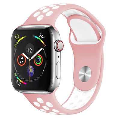 Uhrenarmband für Apple Watch Series 4 / 5 40mm Smartwatch Ersatzarmband Silikon