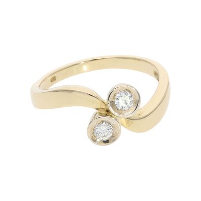 Ring Gold 585 Damen Brillanten 0,26 Carat Second Hand wie neu 25325962 getragen