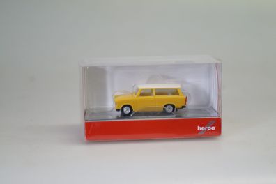 1:87 Herpa 020770 Trabant Kombi gelb Dach weiss, neuw./ovp