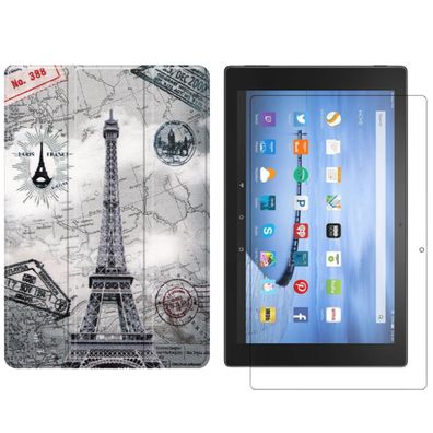 2in1 Set für Amazon Fire HD 10 / HD 10 Plus 11. Gen. 2021 10.1 Zoll Cover+Folie