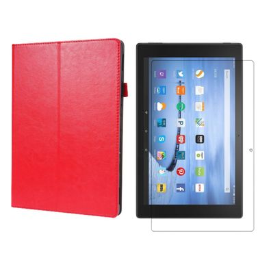 2in1 Set für Amazon Fire HD 10 / HD 10 Plus 11. Gen. 2021 10.1 Zoll Hülle + Glas