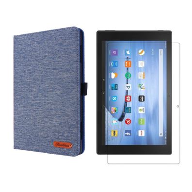 2in1 Set für Amazon Fire HD 10 / HD 10 Plus 11. Gen. 2021 10.1 Zoll Hülle + Glas