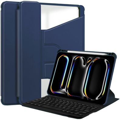 2in1 Set Tastatur Schw. Beleuchtung+ Hülle f. Apple iPad Pro 11 2024 M4 5Gen 11