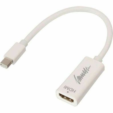 LINDY Mini-DisplayPort an HDMI Kabel 4K passiv 0.15m