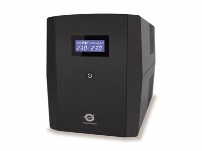 Conceptronic ZEUS08EM 1500VA 900W USV, IEC, Schuko, Line-Interaktiv, 1,5 kVA, 9... ->