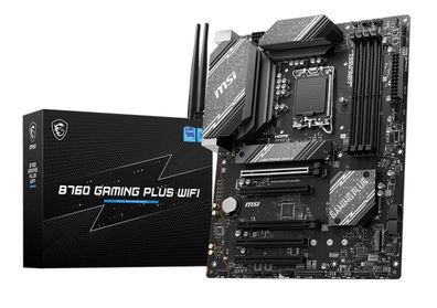 MSI Mainboard MSI B760 GAMING PLUS WIFI - ATX - Socket LGA1700 - Intel B760
