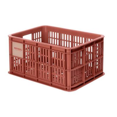 BASIL V.R.-Korb "Crate S" Kunststoff, Volumen: 17 terra red