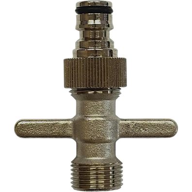 BieTal® Reinigungs Spül Adapter 5/8 Zoll Flügelgriff Gardena für Bierzapfanlage
