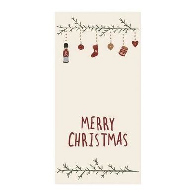 Papierservietten „Merry Christmas & Weihnachtsgirlande“, 40x40 cm, dekorativ, Ib Laur