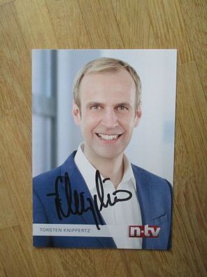n-tv Fernsehmoderator Torsten Knippertz - handsigniertes Autogramm!!!