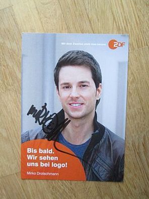 ZDF Fernsehmoderator Mirko Drotschmann - handsigniertes Autogramm!!!