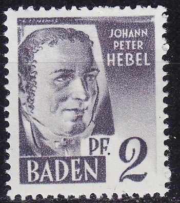 Germany Alliiert Franz. Zone [Baden] MiNr 0001 yv I ( * */mnh )