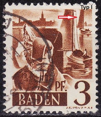 Germany Alliiert Franz. Zone [Baden] MiNr 0002 yv I ( O/used )