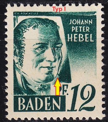 Germany Alliiert Franz. Zone [Baden] MiNr 0004 vv I ( * */mnh )