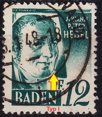Germany Alliiert Franz. Zone [Baden] MiNr 0004 vv I ( O/used )